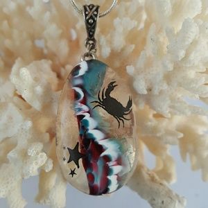 Ride the Wave Dichroic necklace